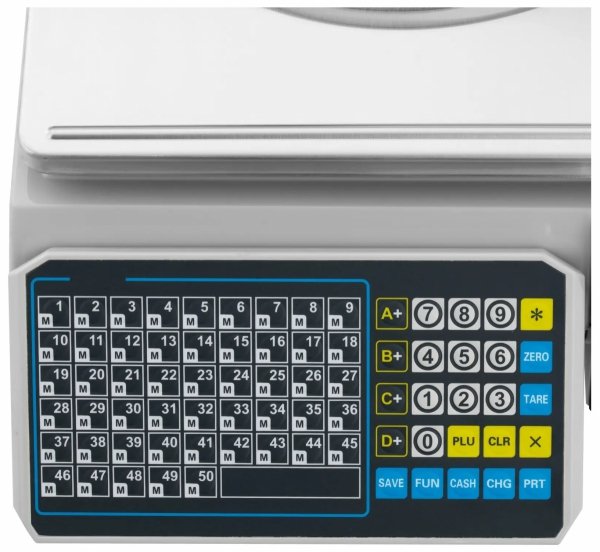 Waga kontrolna - 30 kg / 15 g - 38 x 26,5 cm - drukarka etykiet - wyświetlacz LCD Steinberg 10031282 SBS-EBS-101