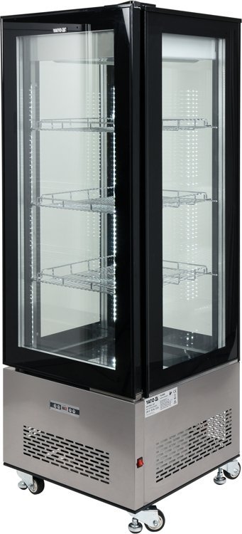 WITRYNA CHŁODNICZA 400L 65x65x190 CZARNA YATO YG-05068 YG-05068