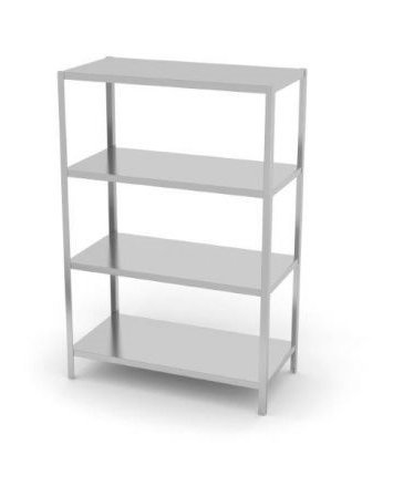 Regał magazynowy 4 półki pełne - skręcany HENDI 812549 812549