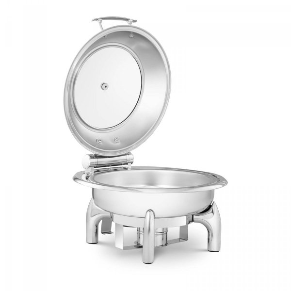 Podgrzewacz na pastę 5,5L okrągły z okienkiem ROYAL CATERING 10012405 RCCD-RT9_6L