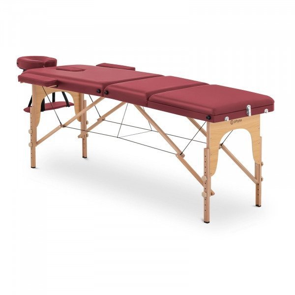 Składany stół do masażu - PHYSA MARSEILLE RED - czerwony PHYSA 10040435  PHYSA MARSEILLE RED
