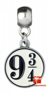 Zawieszka Charm Peron 9 3/4 - Harry Potter (posrebrzany)