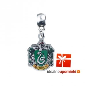 Zawieszka Charm Slytherin - Harry Potter (posrebrzane)