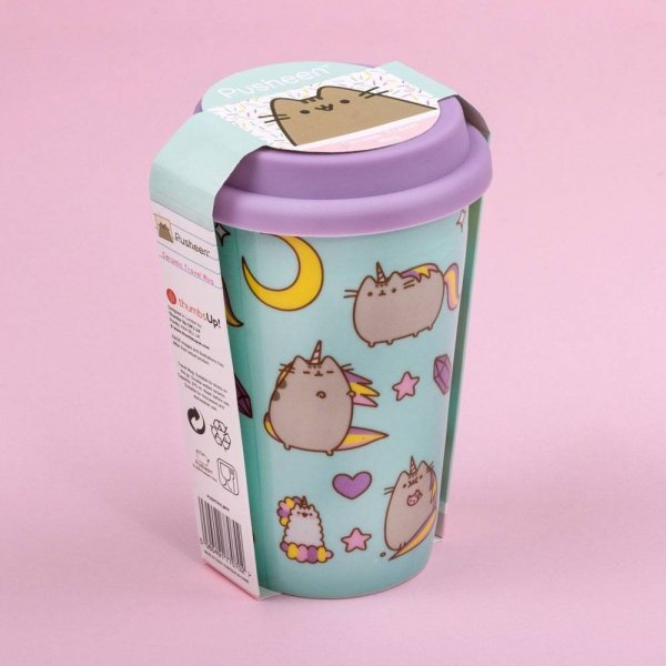 Pusheen - Kubek podróżny - ceramiczny