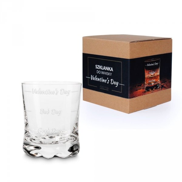Walentynkowa szklanka do whisky