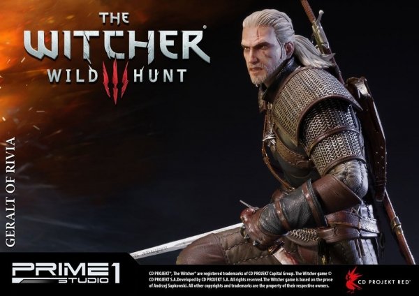 Wiedźmin - Figurka Geralt of Rivia 66  cm - Witcher 3 Wild Hunt