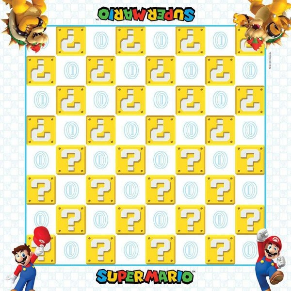 Super Mario - Gra planszowa Warcaby oraz kółko i krzyżyk