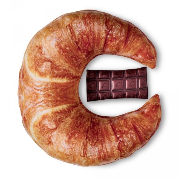 Termofor - Grzejący croissant - Poduszka rogal z czekoladą