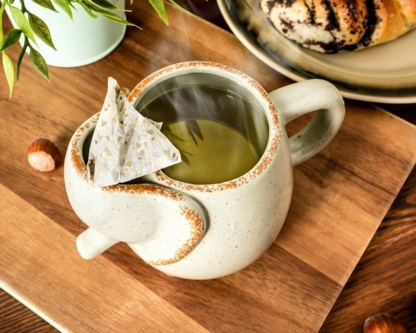 Ceramiczny kubek słonik szary 500 ml