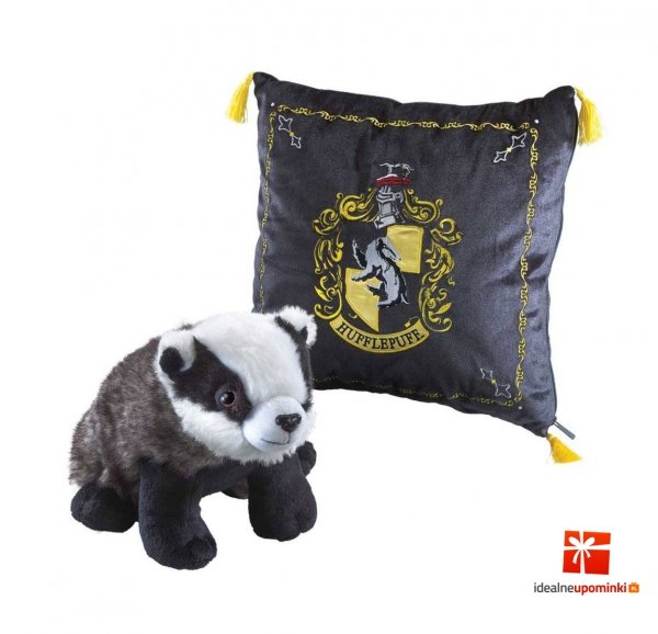 Harry Potter - Poduszka z maskotką Hufflepuff