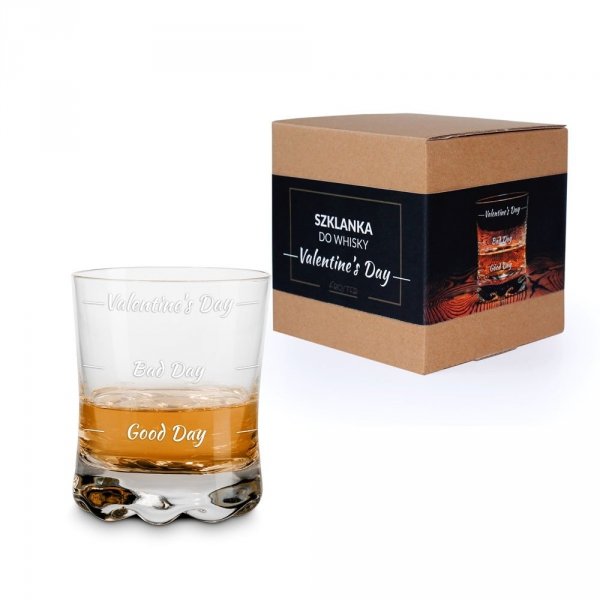 Walentynkowa szklanka do whisky
