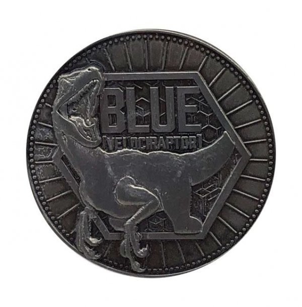 Jurassic World - Moneta kolekcjonerska Blue edycja limitowana 