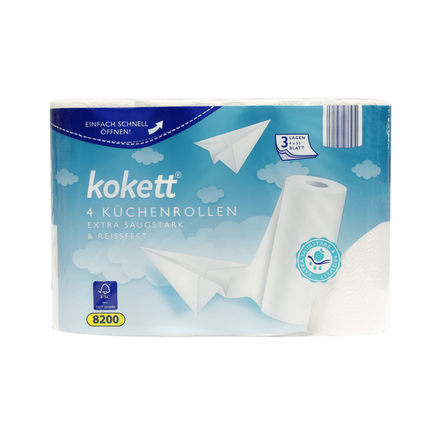 Kokett ręczniki papierowe grube chłonne 3 warstwy sztuki ...