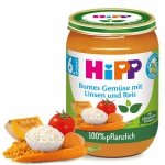 Hipp Obiadek Dynia Soczewica Marchewka Pomidory Ryż 190g 6m