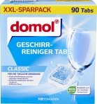 Domol Tabletki do zmywarki Classic 90 sztuk Nabłyszczające z Niemiec