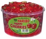 Haribo Żelki Happy Cherries Szczęśliwe Wiśnie 150szt 1200g