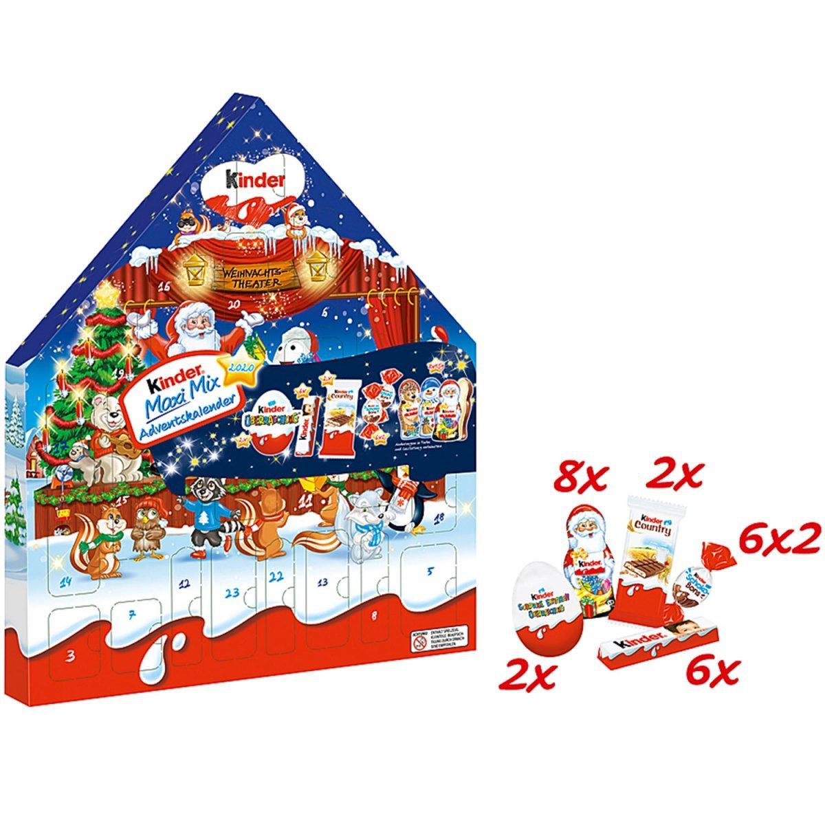 kalendarz adwentowy kinder domek 2020