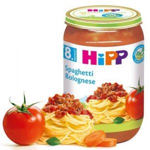 Hipp Bio obiadek Spaghetti z sosem Bolognese 8m 220g