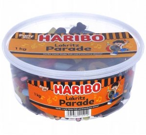 Haribo Żelki o smaku Lukrecji Parade kształtów 1kg