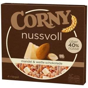 Corny Batony w Białej Czekoladzie Migdały 4sztu