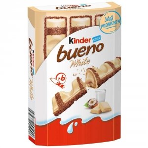 Ferrero Kinder Bueno White Batoniki Orzechy 117g