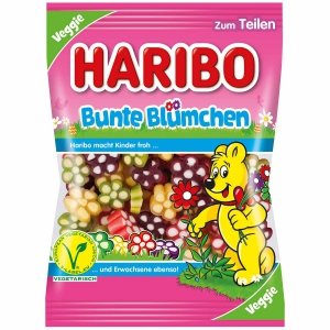 Haribo Wielkanocne Kwiaty Żelki Wielkanoc Veggie 175g z Niemiec