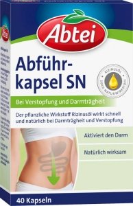Abtei Kapsułki Przeczyszczające Naturalny Olej Rycynowy 40szt