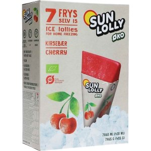 Sun Lolly Ekologiczne BIO Wodne lody Wiśniowe do mrożenia 7 szt 455g