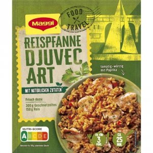 Maggi Food Travel Fix Ryż na Patelni Pomidory Papryka 31g 3 Porcje