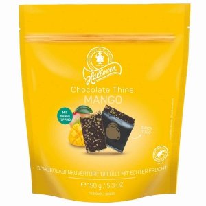 Halloren Chocolate Thins Mango Listki Czekoladowe Nadzienie Mango 150g