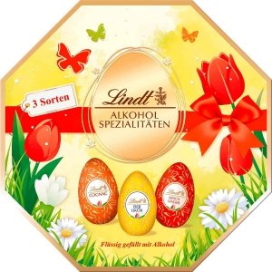 Lindt Wielkanocne Jajka Mix z Alkoholem 144g