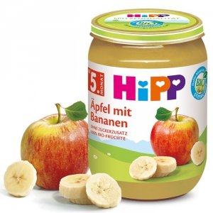 HIPP BIO 100% Owoce Jabłko Banan 190g 5m