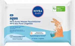 Nivea Chusteczki Nawilżane 99% Aqua dla Niemowląt 57 szt.