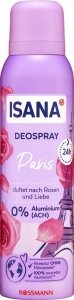Isana Różany Dezodorant w Sprayu Paris 24h ochrona 150ml z Niemiec