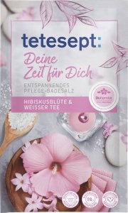Tetesept Morska Sól Kąpiel Hibiskus Biała Herbata 60g Niemcy