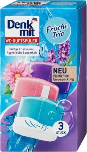 Denkmit 3 Zawieszki do WC Żelowe 3 Zapachy Niemiecki