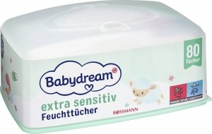 Babydream Sensitiv chusteczki nawilżane Pudełku 80 BOX