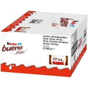 Ferrero Kinder Bueno Mini Batoniki Orzechowe Nadzienie 2,7kg 457szt