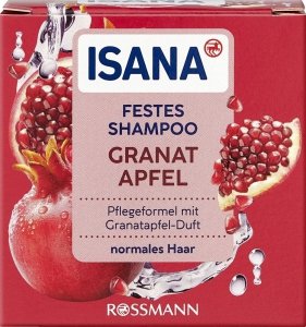 Isana Szampon Kostce Włosy Zniszczone Granat Wege 65 g Niemcy