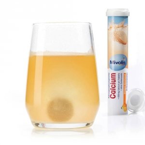 Mivolis Tabletki Musujące Wapń 400mg 20szt Pomarańcza z Niemiec