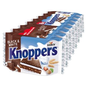 Knoppers Black White ciasteczka Ciemna Czekolada 8 szt z Niemiec