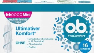 OB Pro Comfot MINI 16 szt Tampony NIMIECKIE