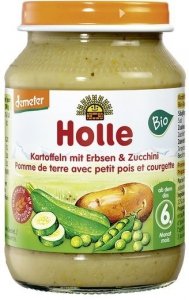 Holle Bio Ziemniaczki Cukinia Groszek 6m 190g