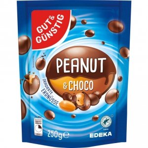 GG Chrupiące Orzechy Ziemne w Mlecznej Czekoladzie 250g