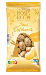 Wielkanocne Mini Jajeczka Biała Czekolada 150g