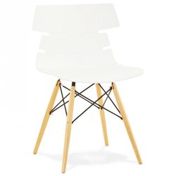 Strata nowoczesne krzesło białe