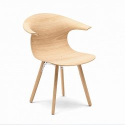 Krzesło Loop 3d na drewnianych nogach Infiniti
