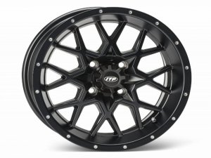 HURRICANE 15x7 4/110 5+2 1528643536B Matte Black