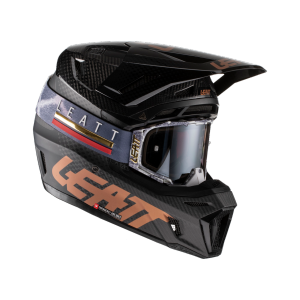 Kask LEATT Moto 9.5 Carbon + gogle Velocity 6.5
