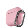 KeyBudz Elevate Keychain - silikonowe etui ochronne do AirPods 4 gen. (blush pink)
